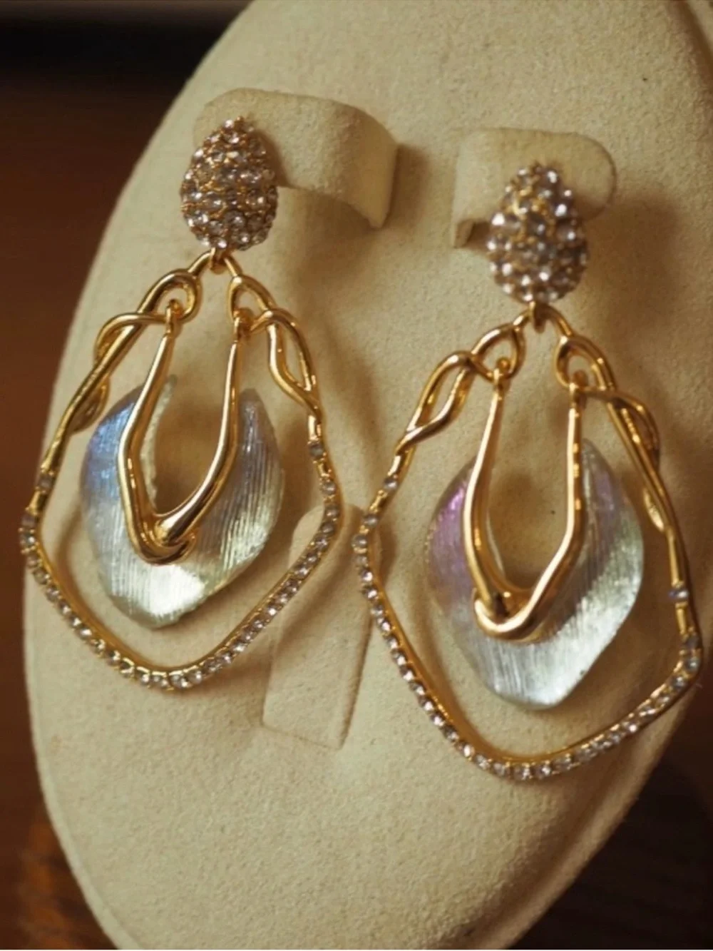 Alexis Bittar Crystal Lucite Dangle Earrings